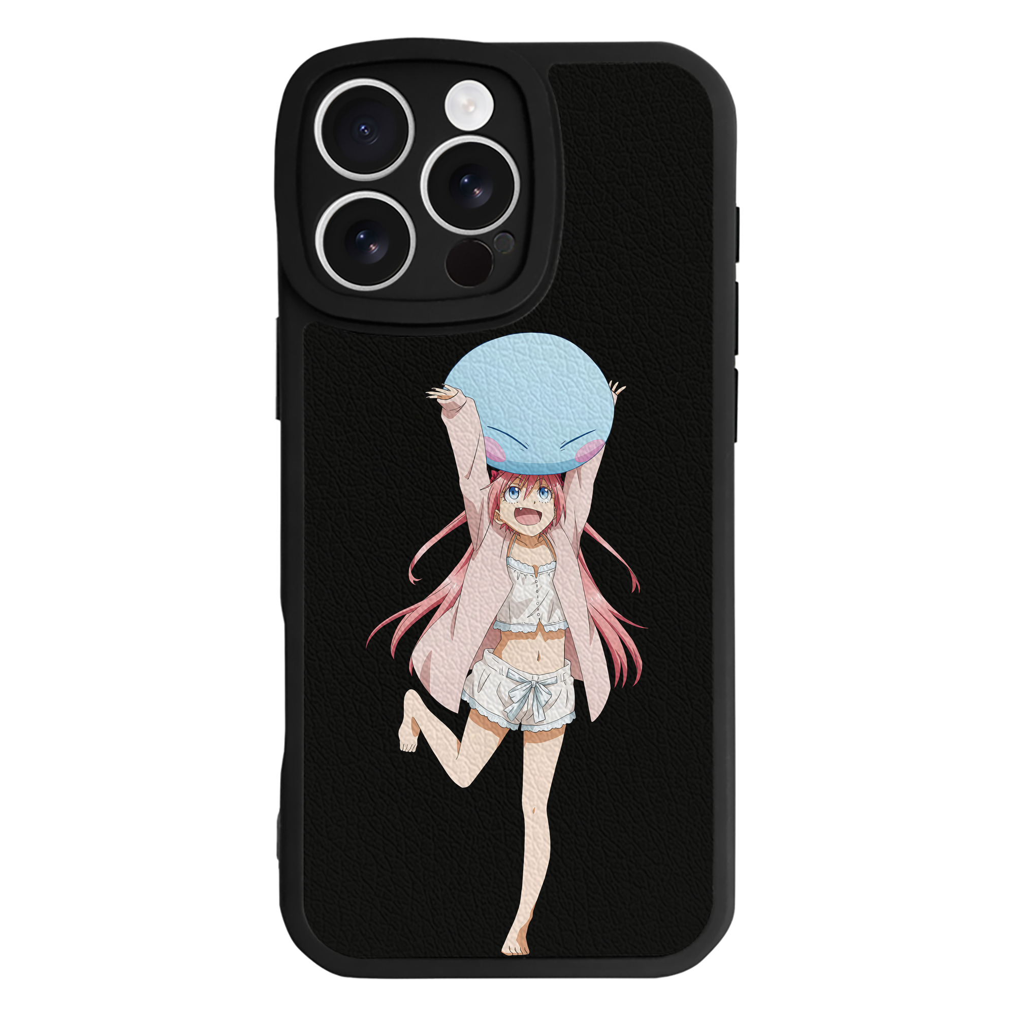 （画像用） 転スラ Regarding Reincarnated to Slime 【iPhone 16シリーズ対応】シリコンスマホケース（レザー調） 材質：シリコン
